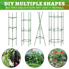 Fabulas cages offer versatile shapes ready for various climbing crops and garden layouts.