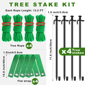 Fabulas tree stakes kit with clear, beginner-friendly instructions.