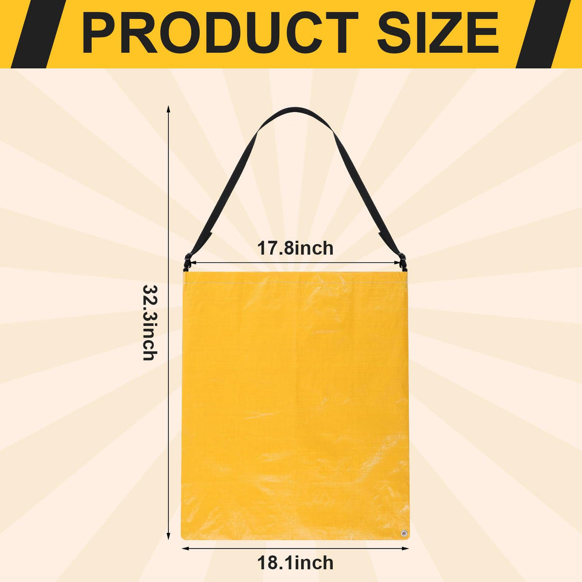 Faccito garden waste bag folded compact for space saving storage.