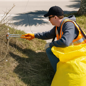 Faccito leaves and twigs cleanup with this durable yard bag.