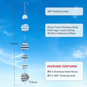 Factee 360-degree rotation hook ensures smooth movement in sunny, breezy spots.