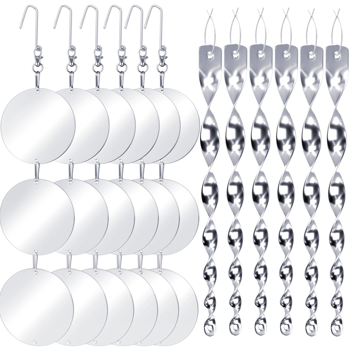 Factee bird scare discs with large mirrors deter birds outdoors.