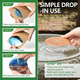 Factee easy placement at the bottom needing no tools or chemicals.