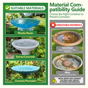 Factee all-season outdoor use disk supports water clarity across seasons.