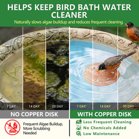 Factee copper disk features a three-point raised design for stable bottom placement.