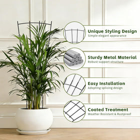 FAFTFTDY sturdy metal trellis supports monstera and pothos