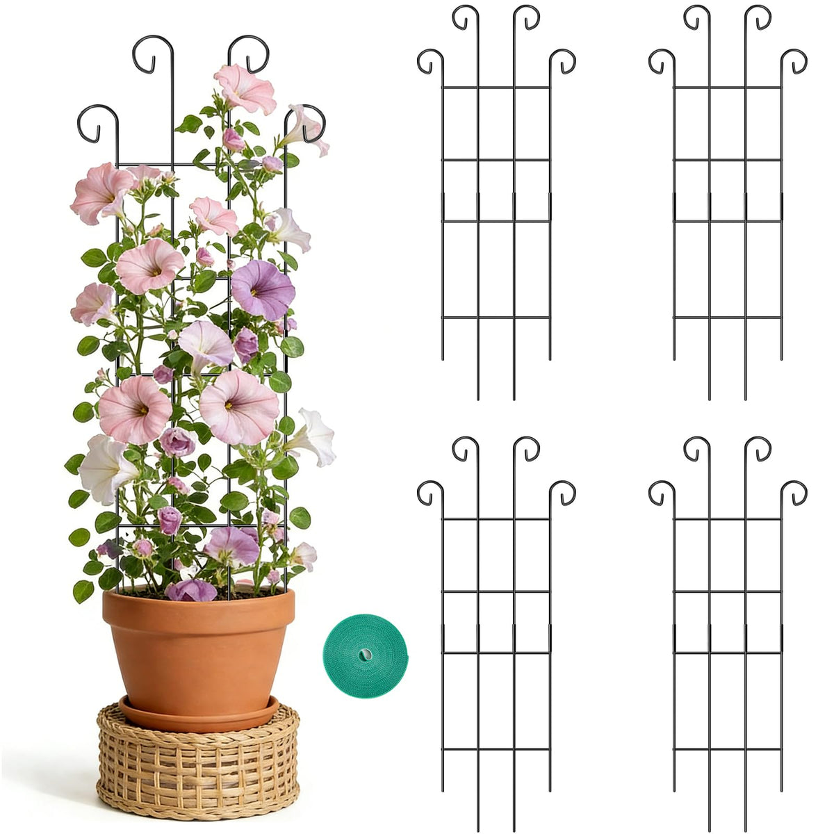 FAFTFTDY wave-design trellis for easy assembly and vertical plant support.