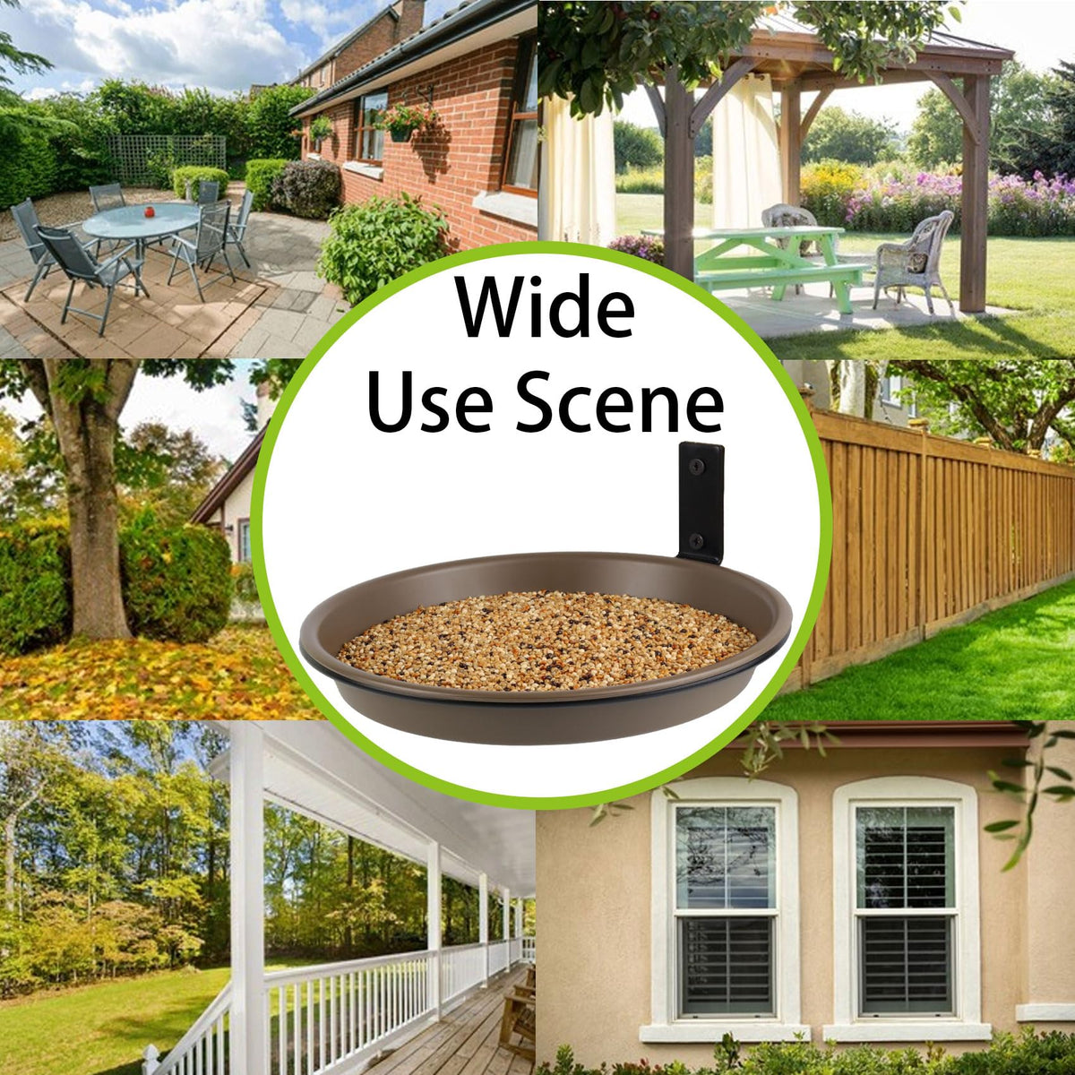 FAHAWEL squirrel feeder option for post-mounted setups and easy access.