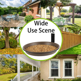 FAHAWEL squirrel feeder option for post-mounted setups and easy access.