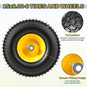 FAHKNS 15x6-6 tire pair in retail packaging for easy replacement