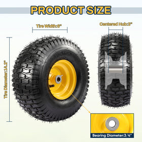 FAHKNS 15x6 tire tread close-up showing durable grip