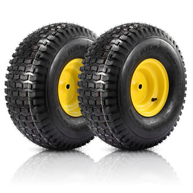 FAHKNS 20x8-8 rear tire assembly for riding mowers, built for durability.