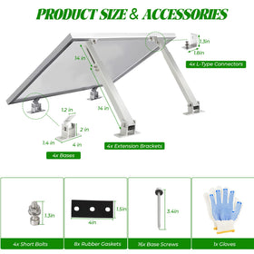 FAHKNS mounting base with screws proves quick, tool-light RV or boat setup.