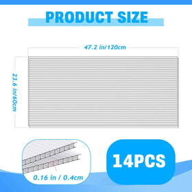 FAHKNS twin-wall panel, clear and wind-resistant for greenhouse use.