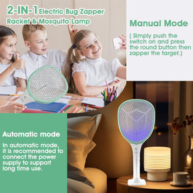 Faicuk 2-in-1 green zapper with LED light for night targeting.