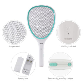 Faicuk battery-powered zapper assembly - shows battery compartment for instant insect busting.