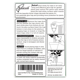 Faicuk clear glue board displays visible insect buildup for quick assessment.