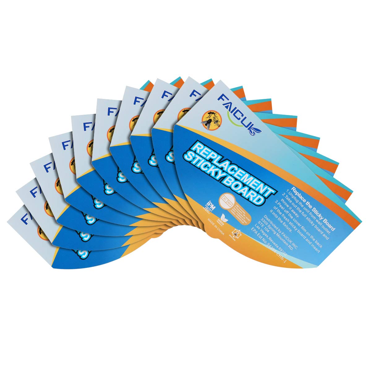 Faicuk FLT07 replacement glue board pack 10 for efficient pest capture.