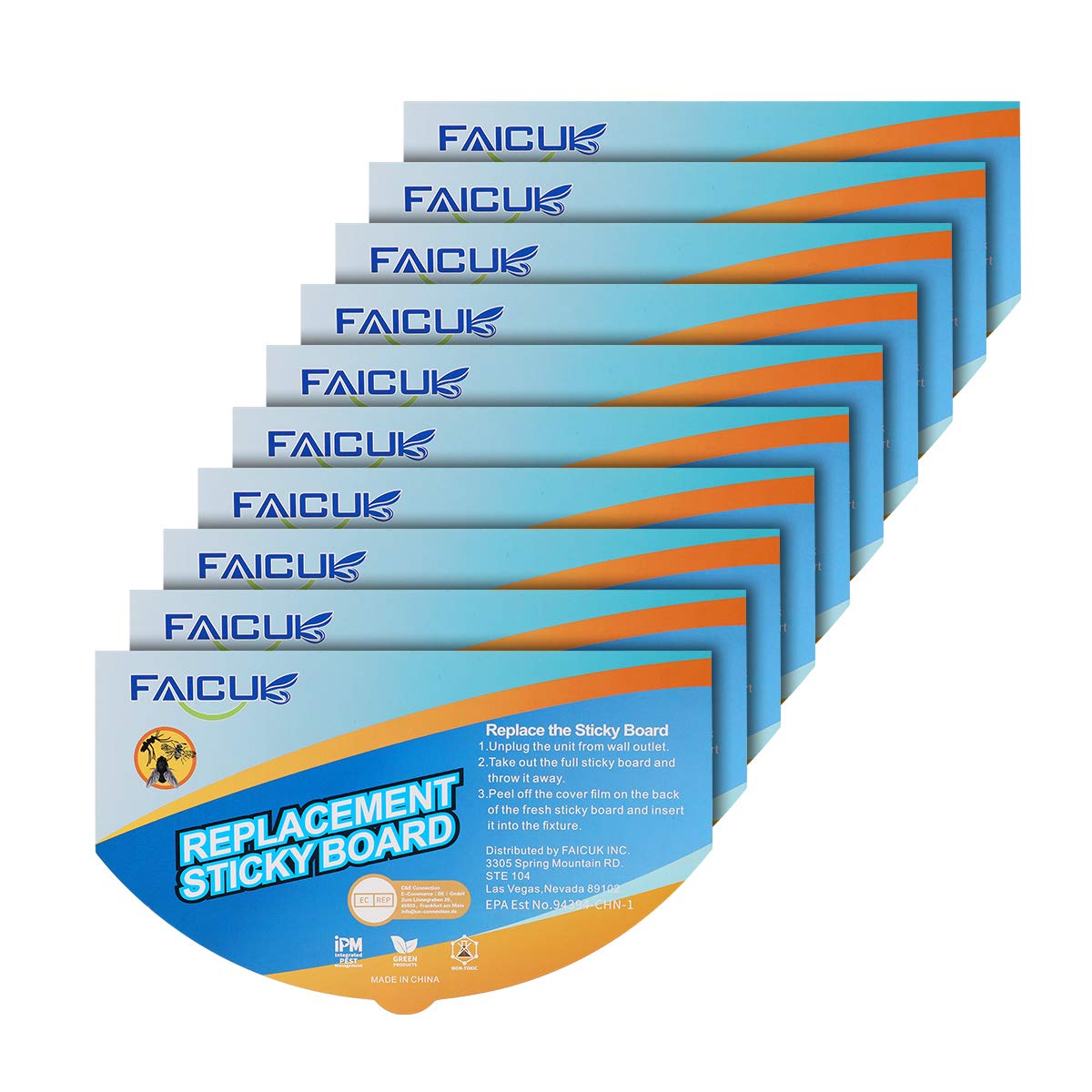 Faicuk FLT07 sticky glue board closeup shows strong adhesive surface.