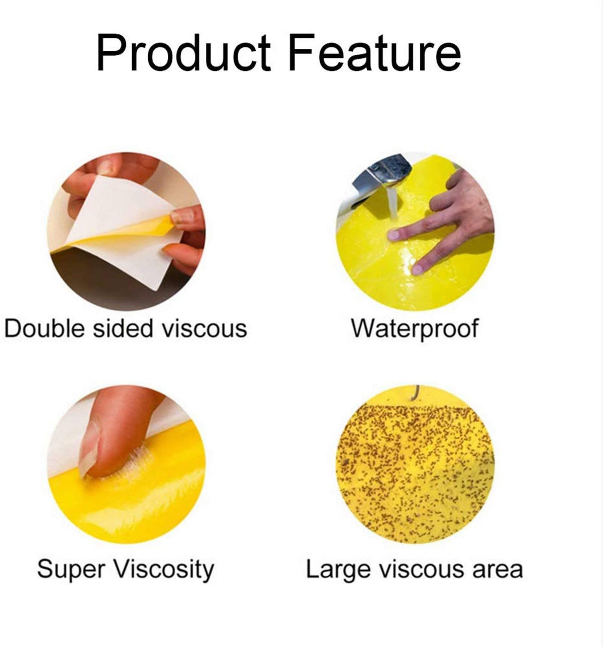 Faicuk yellow traps packaging shows included 20 traps for easy pest management.