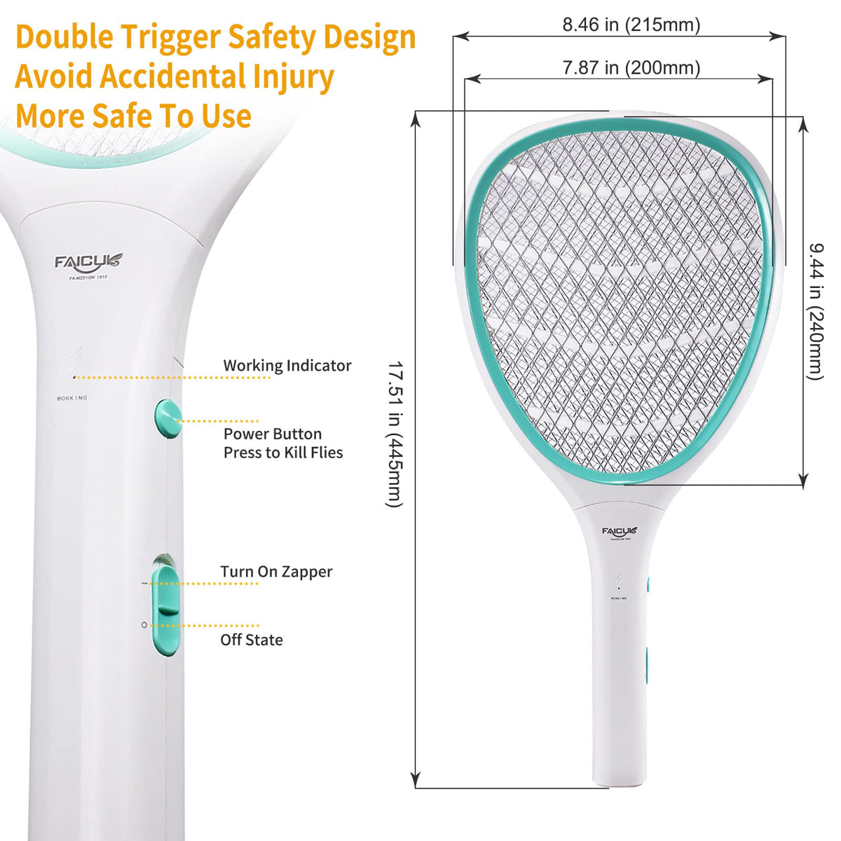 Faicuk zapper in use - mosquito zapping in action demonstrates quick target hits.