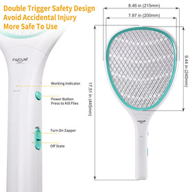 Faicuk zapper in use - mosquito zapping in action demonstrates quick target hits.