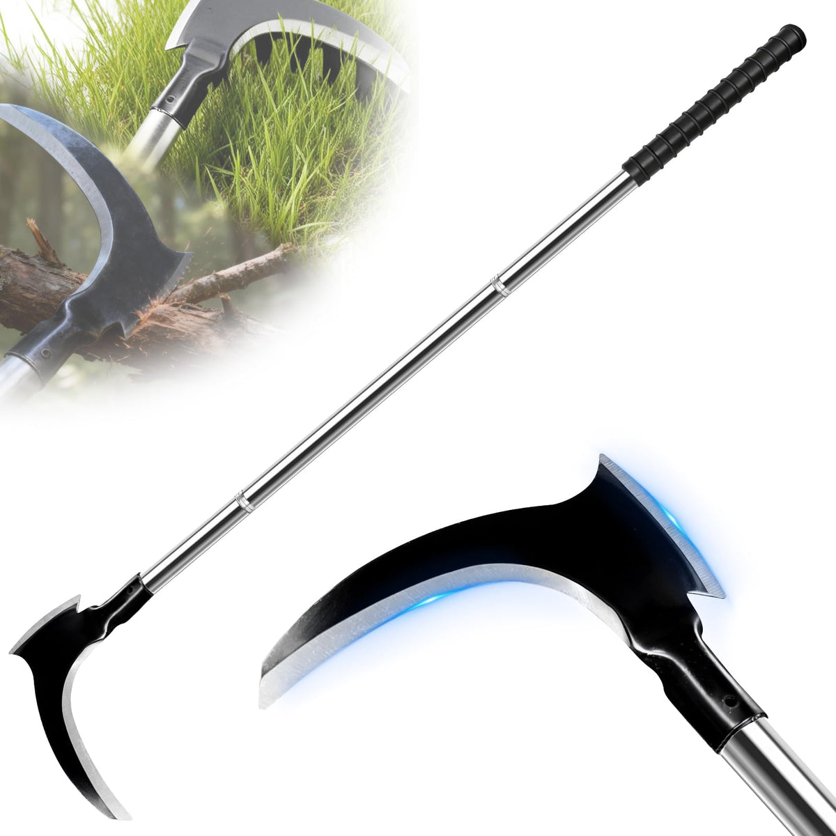 Failenfeivp Sickle Weeding Tool double-head design for versatile garden tasks