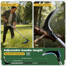 Failenfeivp Sickle Weeding Tool segmented-long-pole offers adjustable reach