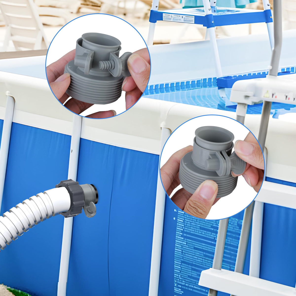 Fairooth adapter set improves pool and pump compatibility