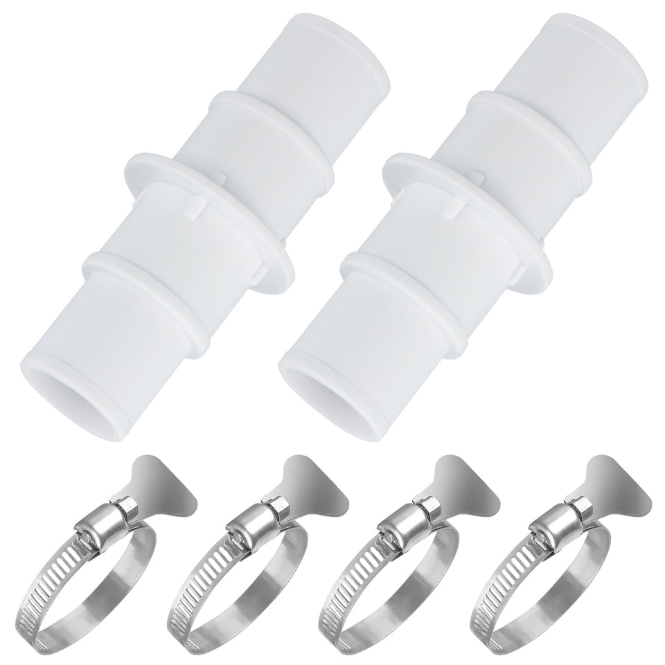 Fairooth pool hose adapter connects 1.25 to 1.5 inch hoses for versatile cleaning.