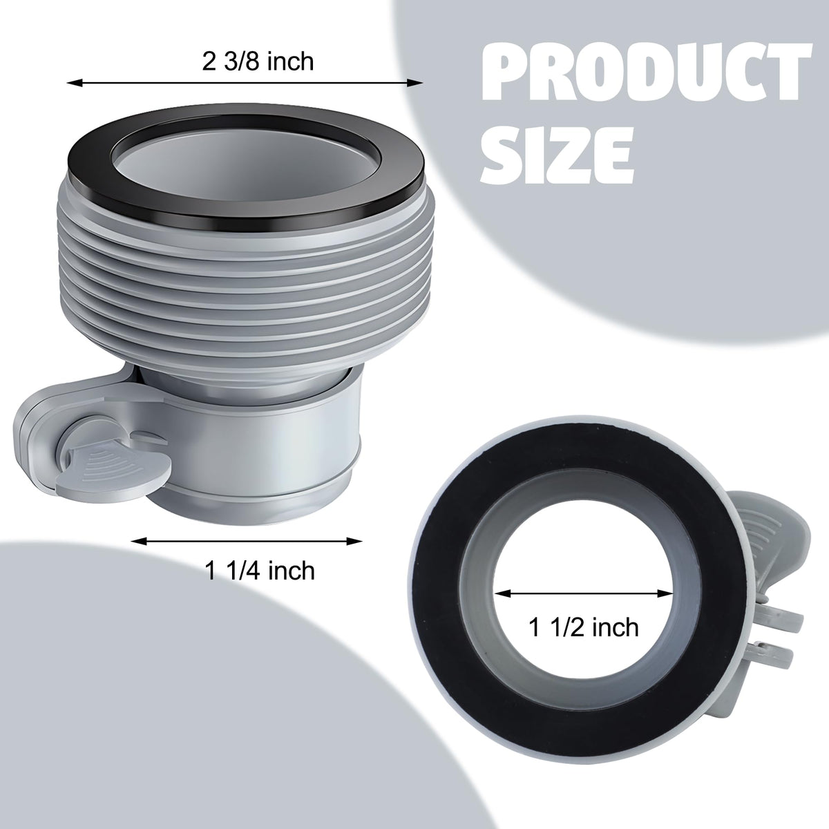 Fairooth Type B adapter fits 2-3-8 inch threads for reliable setup