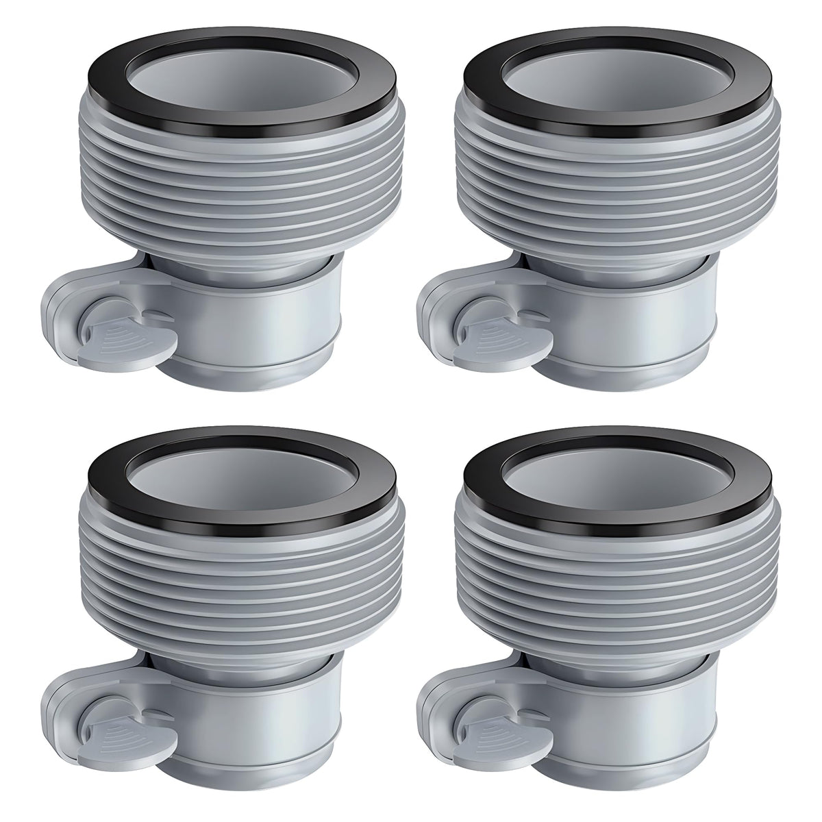 Fairooth Type B adapter pack for 1.5 inch hoses, secure seal for pool pumps