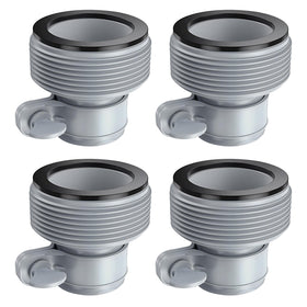 Fairooth Type B adapter pack for 1.5 inch hoses, secure seal for pool pumps