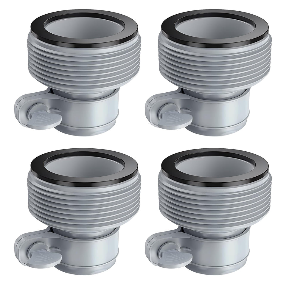 Fairooth Type B adapter pack for 1.5 inch hoses, secure seal for pool pumps