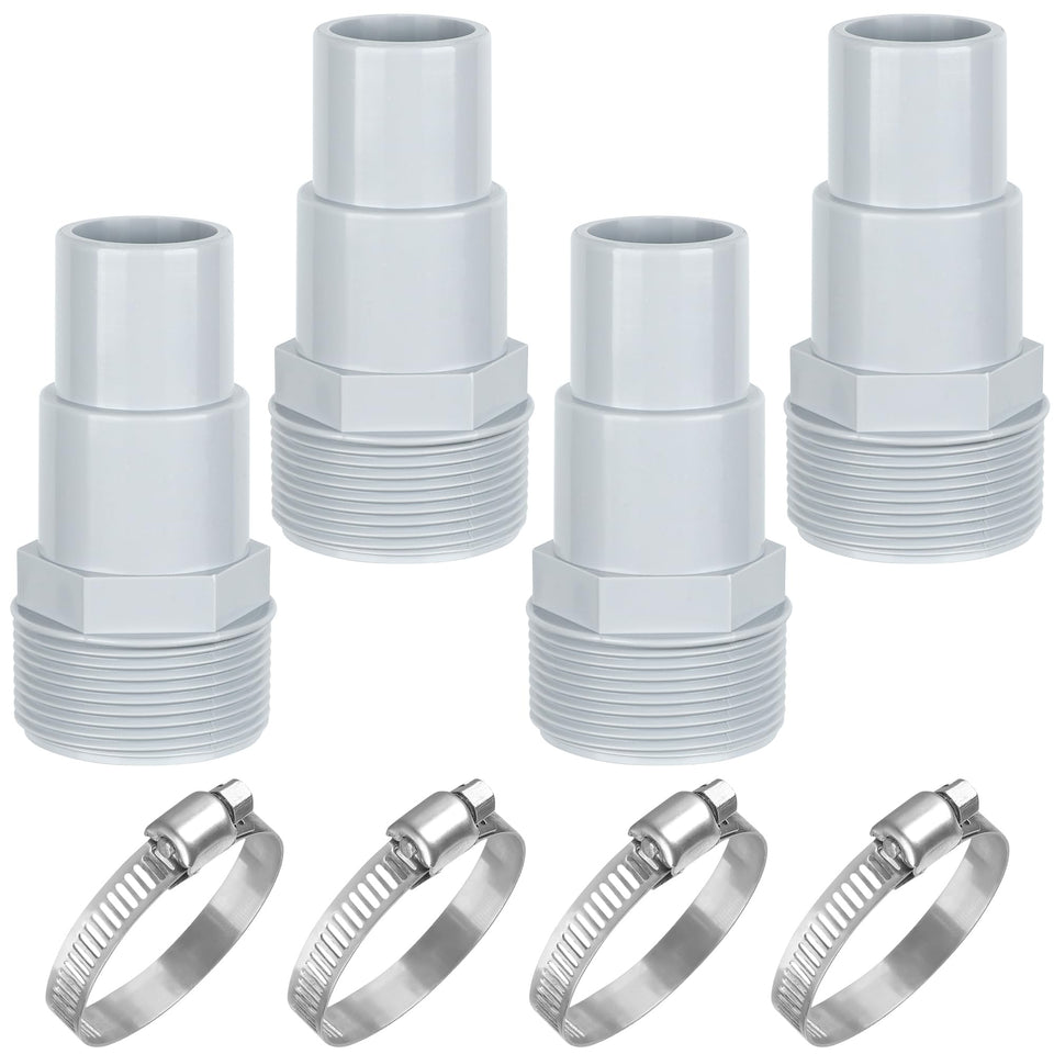 Fairooth universal hose adapter assembly for quick pool hose connections.