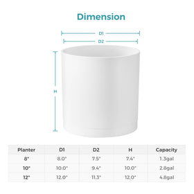 FaithLand 10in planter UV-resistant and crack-resistant for outdoor displays.