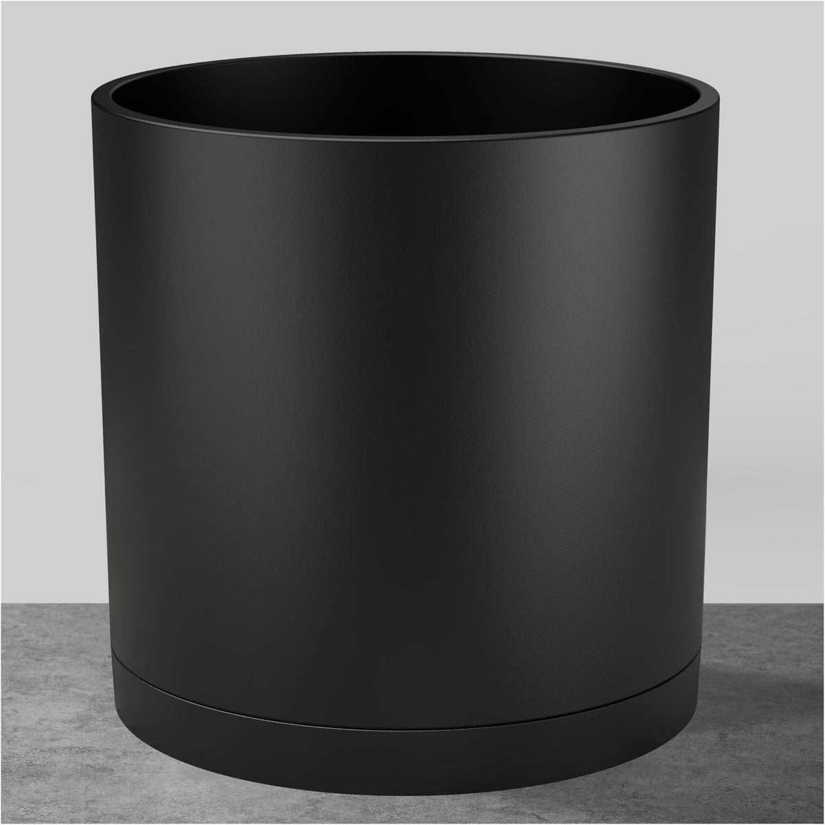 FaithLand 8-Inch Modern Cylinder Planter with flat rim, ideal for indoor spaces
