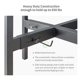 FaithLand metal planter stand wide adjustment fits many pot sizes