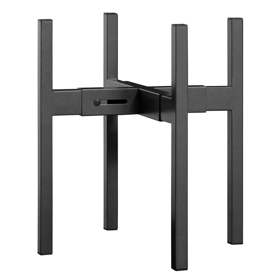 FaithLand plant stand with adjustable width showing 8-12 inch compatibility