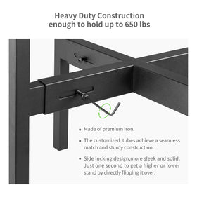 FaithLand plant stand adjustable width 12-16.1 inches for versatile pots.