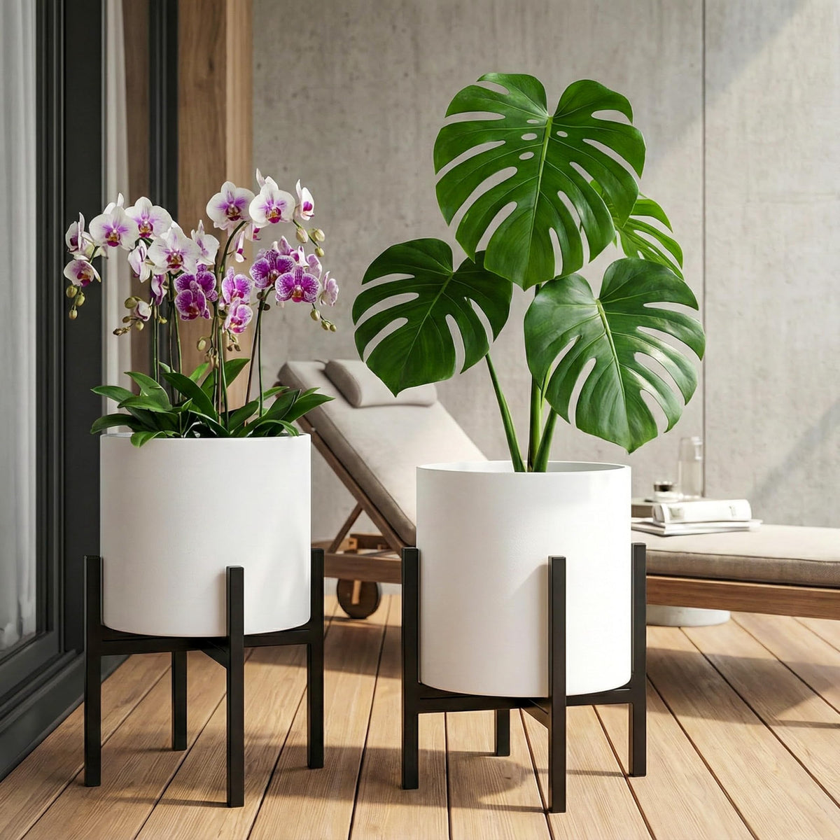 FaithLand plant stand pot not included for customizable pot pairing.