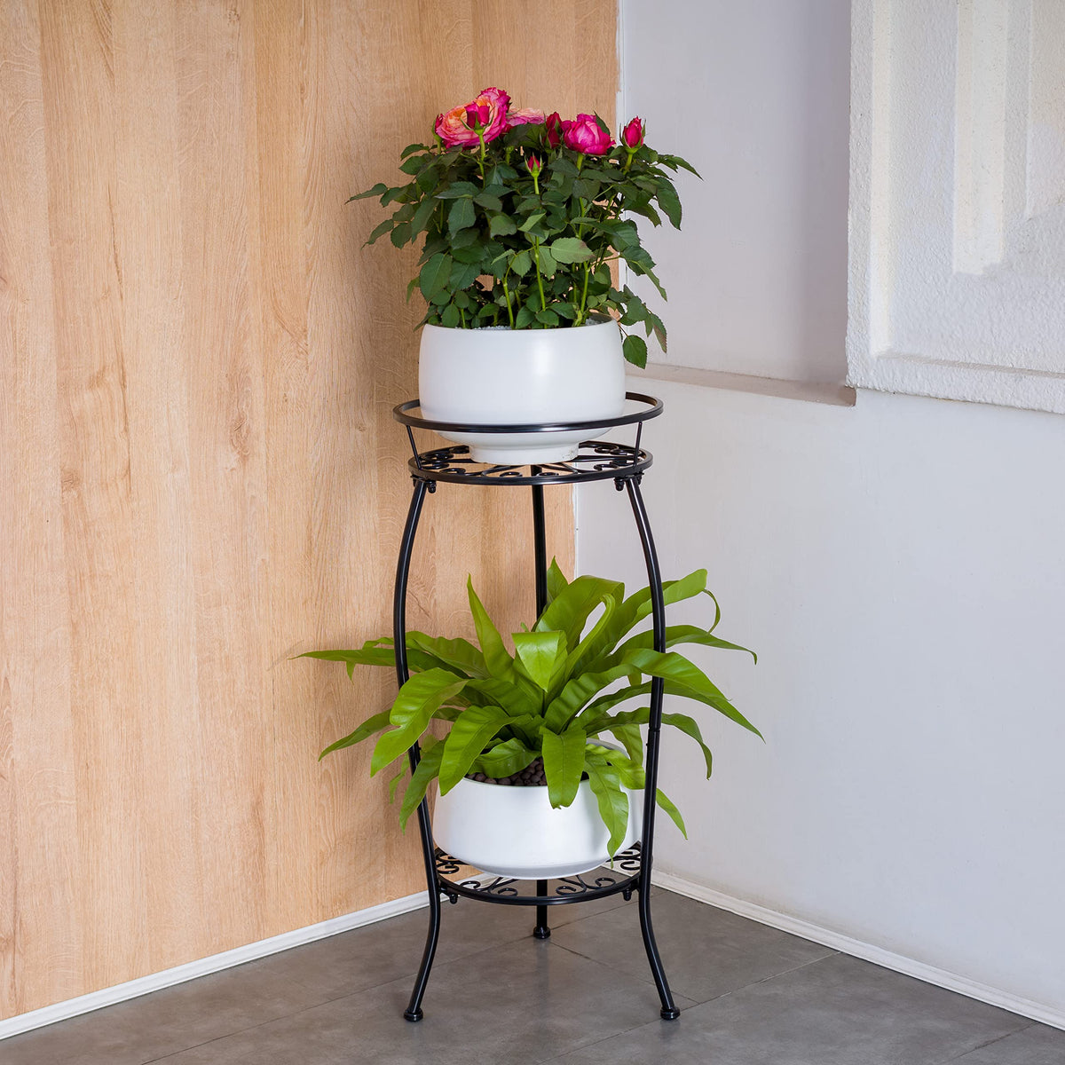 FaithLand rustproof powder-coated finish resists weather for indoor/outdoor use.