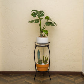 FaithLand top round frame supports pots with an 11.8-inch diameter.