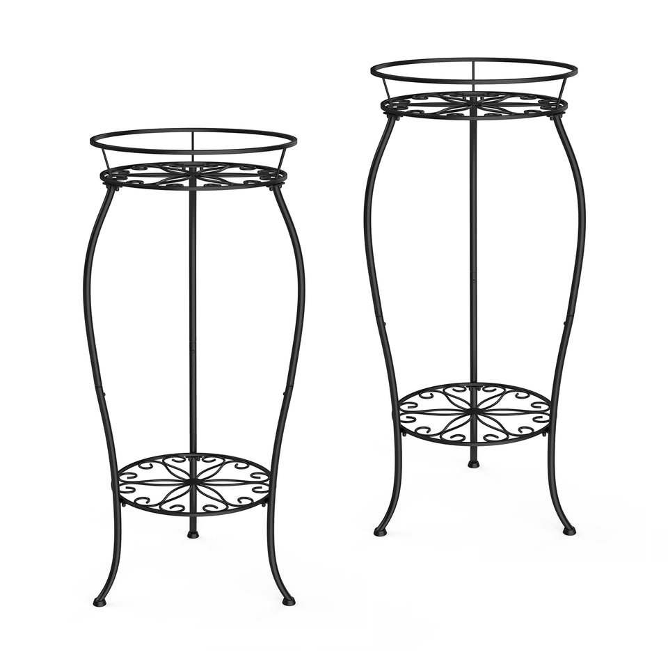 FaithLand two-pack tall plant stands elevate greenery with a clean display.