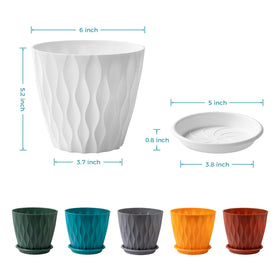 FaithLand weatherproof PP planter endures sun and frost.