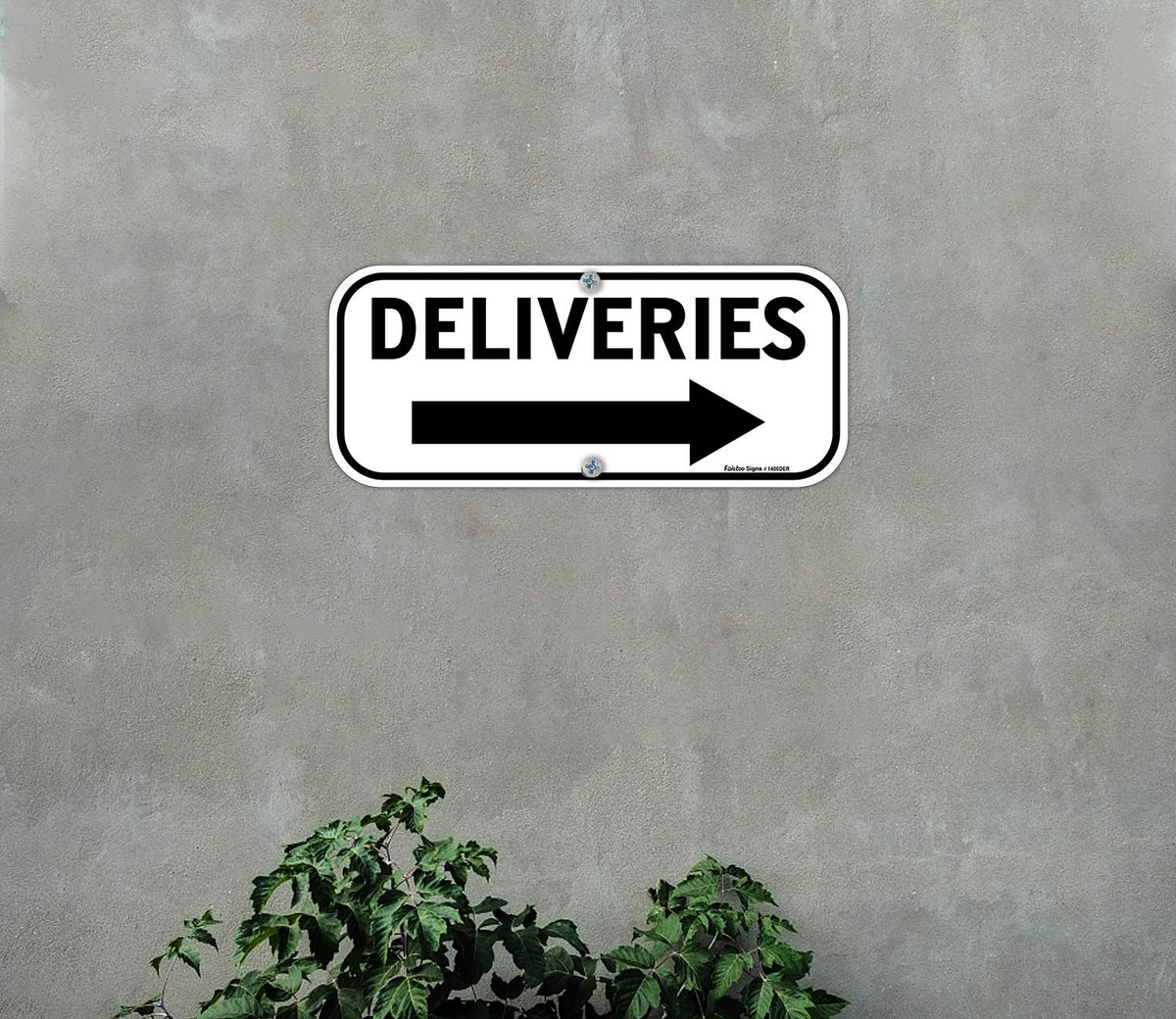 Faittoo Deliveries Sign Easy to Mount with pre-drilled holes.