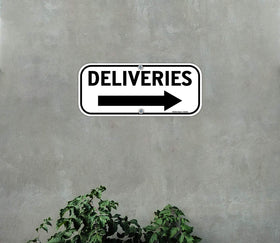 Faittoo Deliveries Sign Easy to Mount with pre-drilled holes.