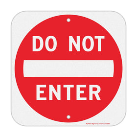 Faittoo Do Not Enter sign with 12x12 aluminum panel boosts entry visibility.
