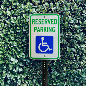Faittoo reflective reserved parking sign enhances legibility when headlights arrive at night
