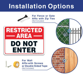 Faittoo rust-free aluminum sign resists weather for long-lasting external use.